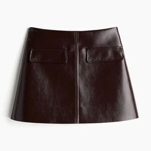 H&M Plus Size Coated Mini Skirt - NWT